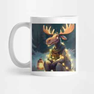 Cute Moose Drawing Mug